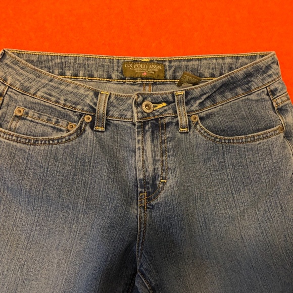 Vintage US Polo Assn mid rise flare hipster jeans GUC - Picture 3 of 8